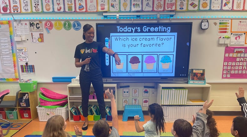 A Hamilton school teacher and her innovative approach to teaching now has her among the finalists for a regional teaching award. Kiara Berry, a 1st grade instructor at Hamilton’s Fairwood Elementary, caught the judges’ attention for the annual Gold Star Teacher Award and The Children’s Theatre of Cincinnati contest for both her in-classroom passion and her just published book designed to inspire young students everywhere. (Provided Photo\Journal-News)