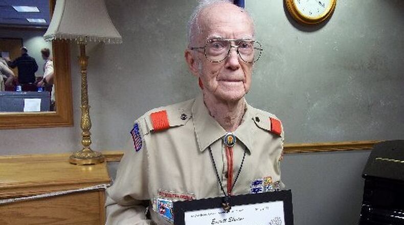 Everett Sherron, who served in the Boy Scouts for 70 years, died Thursday in his Middletown home. He was 100 years old.