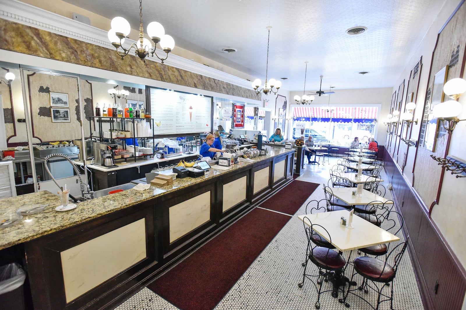 FILE: The Village Ice Cream Parlor' second location was on Hamilton’s Main Street in the former Hughes Pharmacy space. NICK GRAHAM/STAFF