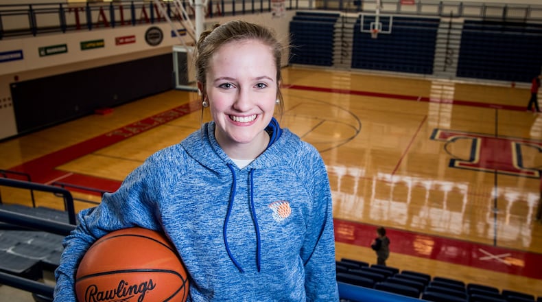 Talawanda senior Addie Brown has set multiple school records and has started every basketball game in her prep career. NICK GRAHAM/STAFF