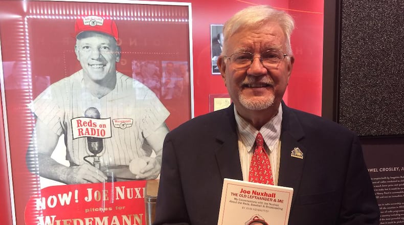 John Kiesewetter, a Fairfield resident and author of “Joe Nuxhall: The Old Lefthander & Me – My Conversations With Joe Nuxhall About The Reds, Baseball & Radio,” will be at the Fairfield Lane Library on Saturday to honor and celebrate Joe and Donzetta Nuxhall, their birthdays and the family’s legacy with a book talk and signing. CONTRIBUTED