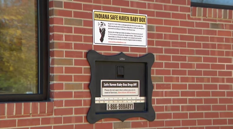 A 'baby box' at an Indiana firehouse. FILE PHOTO