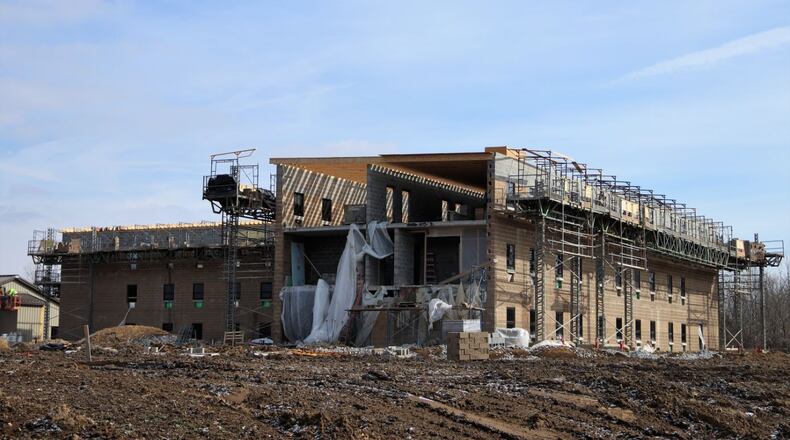 Kings Island’s new dormitory, One Team Village, is nearing completion. When it opens in May, it will house up to 400 associates during the 364-acre park’s main operating season for those who live more than 25 miles from the park. CONTRIBUTED