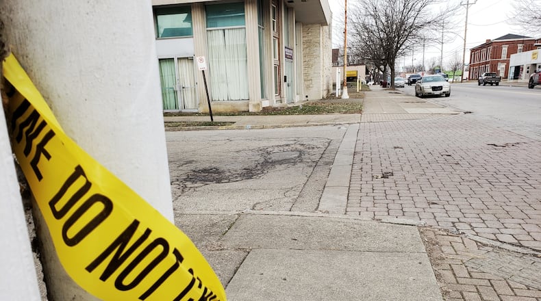 Eight frantic 911 calls were placed Saturday afternoon, Jan. 26, 2019, from people who saw or heard a gunshots ring out at the intersection of Pleasant and Fairview avenues that killed 18-year-old Londale Harvey. NICK GRAHAM / STAFF