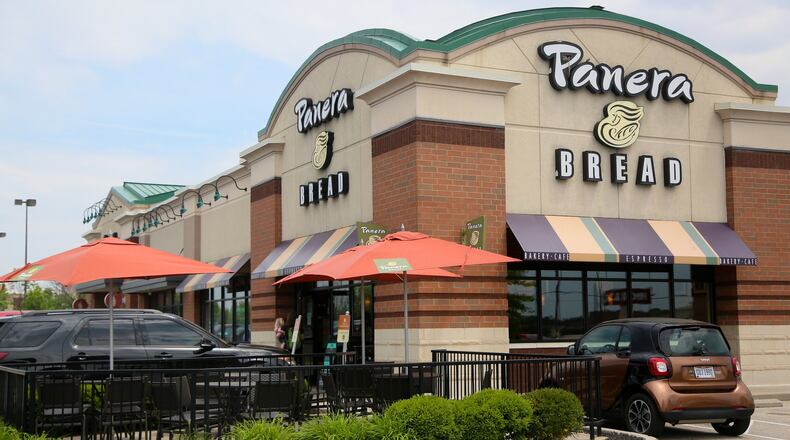 Panera Bread franchisee Covelli Enterprises will hire at least 120 new employees as it offers Panera Delivery at 16 of its 21 locations in the Cincinnati area, including Butler and Warren counties, including this one at 7725 Voice of America Centre Drive in West Chester Twp. GREG LYNCH/STAFF