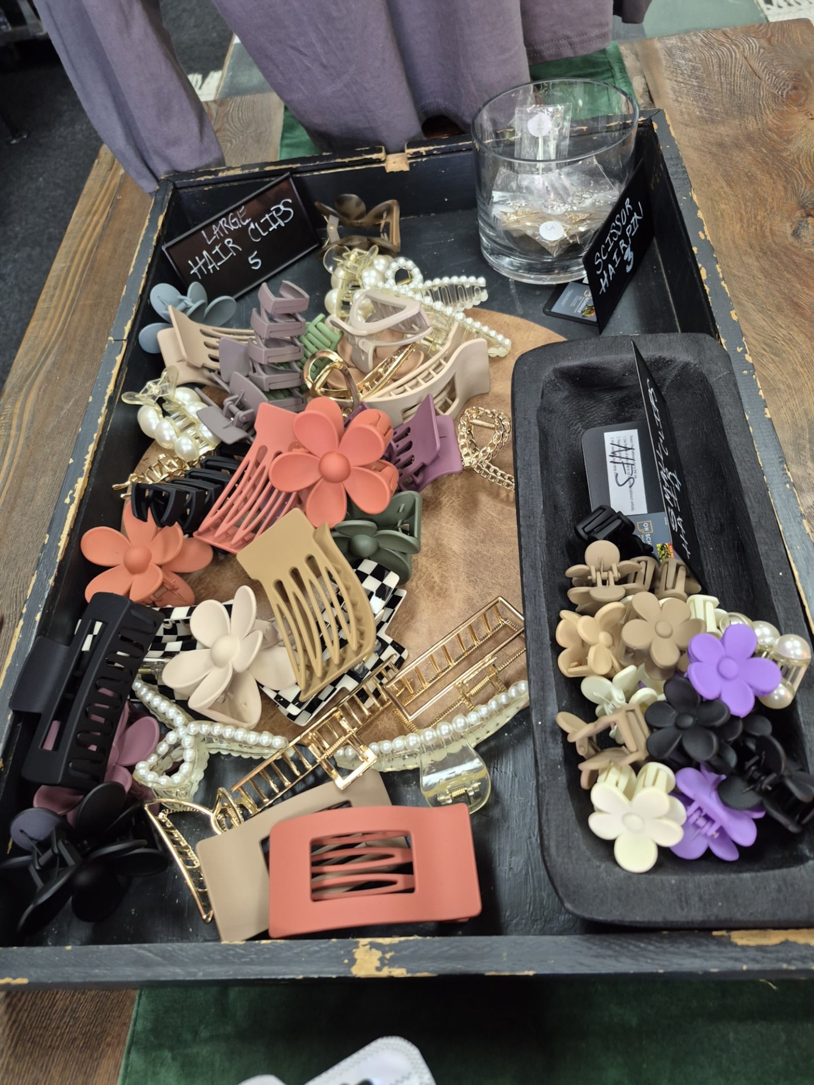 Sunday Best Co. carries an assortment of hairclips, scrunchies and other accessories handmade by local vendors. MICHAEL KURTZ / STAFF