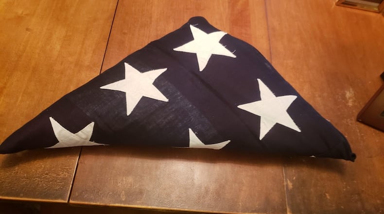 This American flag was mailed to a Middletown family in 1949 after Sgt. Farris McIntosh, a World War I veteran, died of a heart attack. SUBMITTED PHOTO