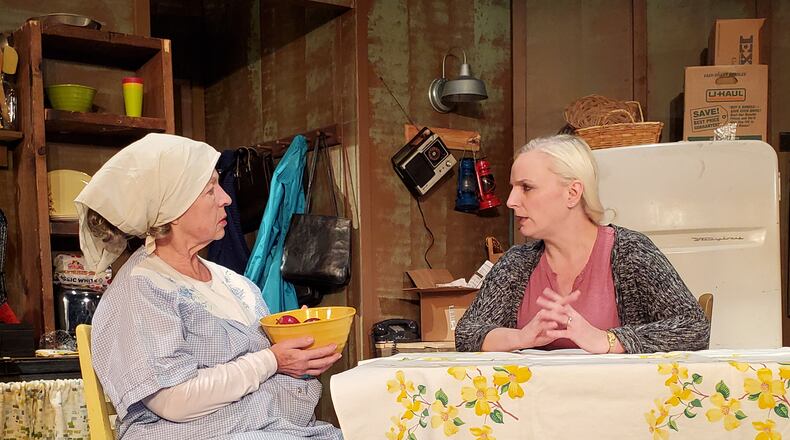 Middletown Lyric Theater opened its 43rd season with “Grace and Glorie.” Theatergoers can catch two performances of the production this weekend. The show stars Betty Coulter as Grace and Elizabeth Hickerson as Glorie. CONTRIBUTED