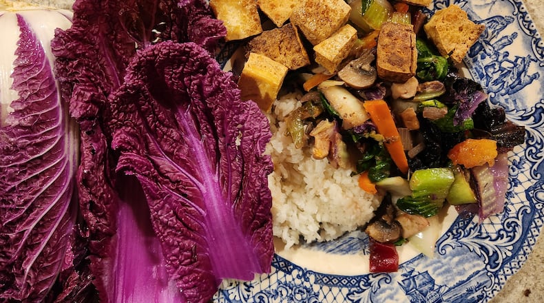 Napa cabbage is best known as the base for kimchi, which is considered South Korea’s national dish. Kimchi is made from Napa cabbage, radish, ginger, garlic, ground hot chile peppers, and cucumber or scallions, and is generally available in grocery stores including MOON Co-op. CONTRIBUTED