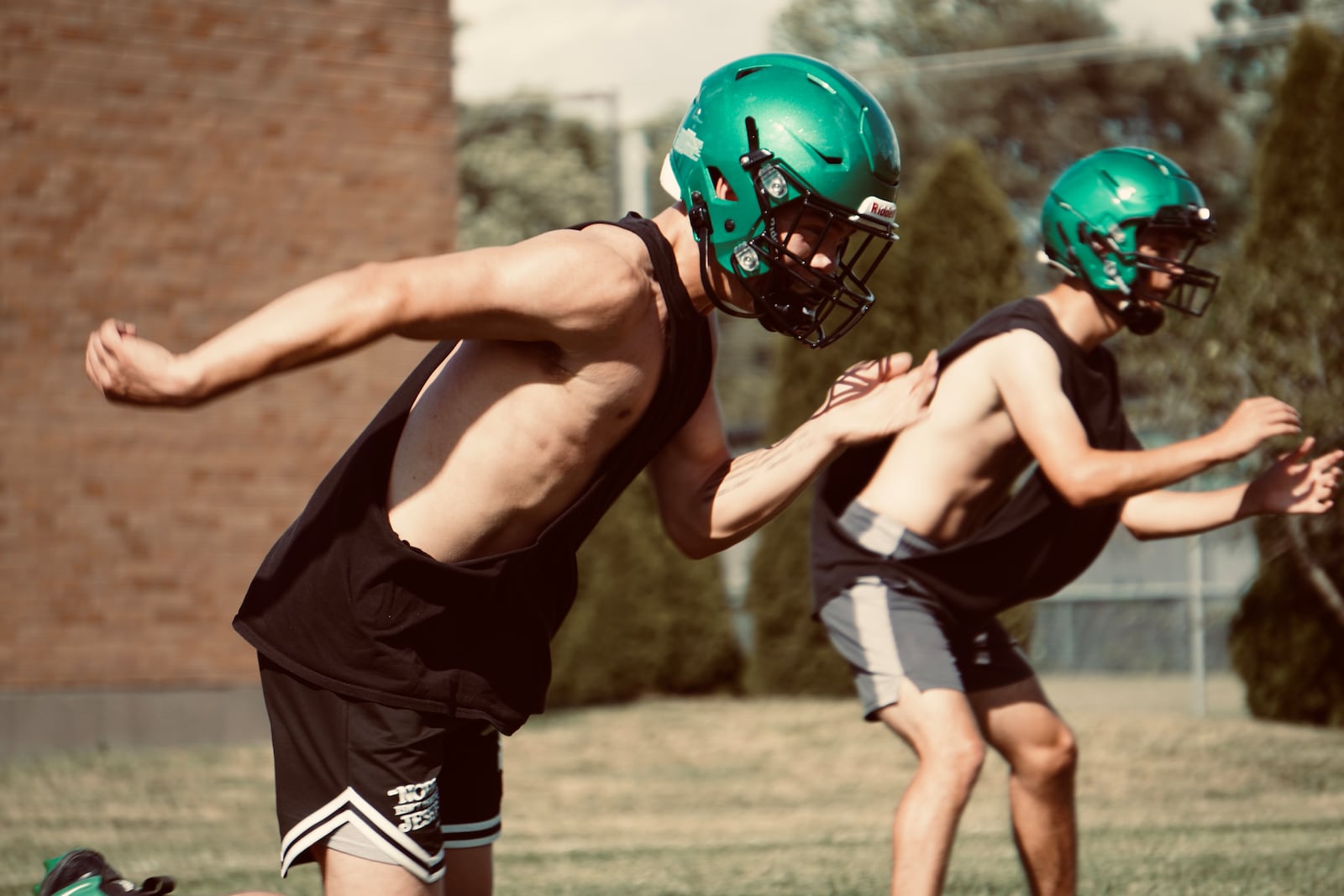 New Miami's Dalson Hayes runs a route during practice last week at New Miami High School. Chris Vogt/CONTRIBUTED