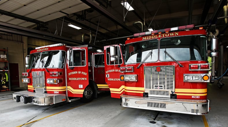 Middletown City Council will consider the purchase of two new fire pumpers at its April 3 meeting. FILE PHOTO