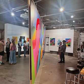 "Funky Ride" at PAR Projects featuring artists Brandon Hill and Antonio Mcilwaine is up until February 2026. CONTRIBUTED