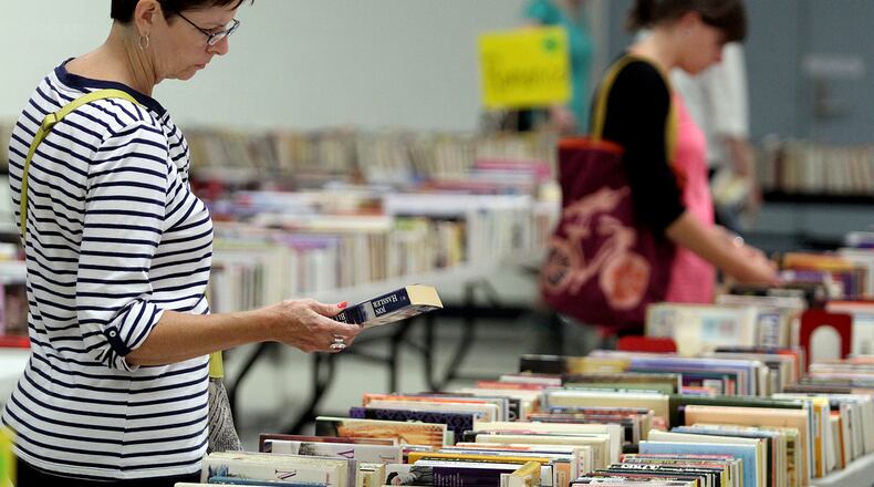 Hundreds of books are on sale this weekend at Lane Library in Oxford.