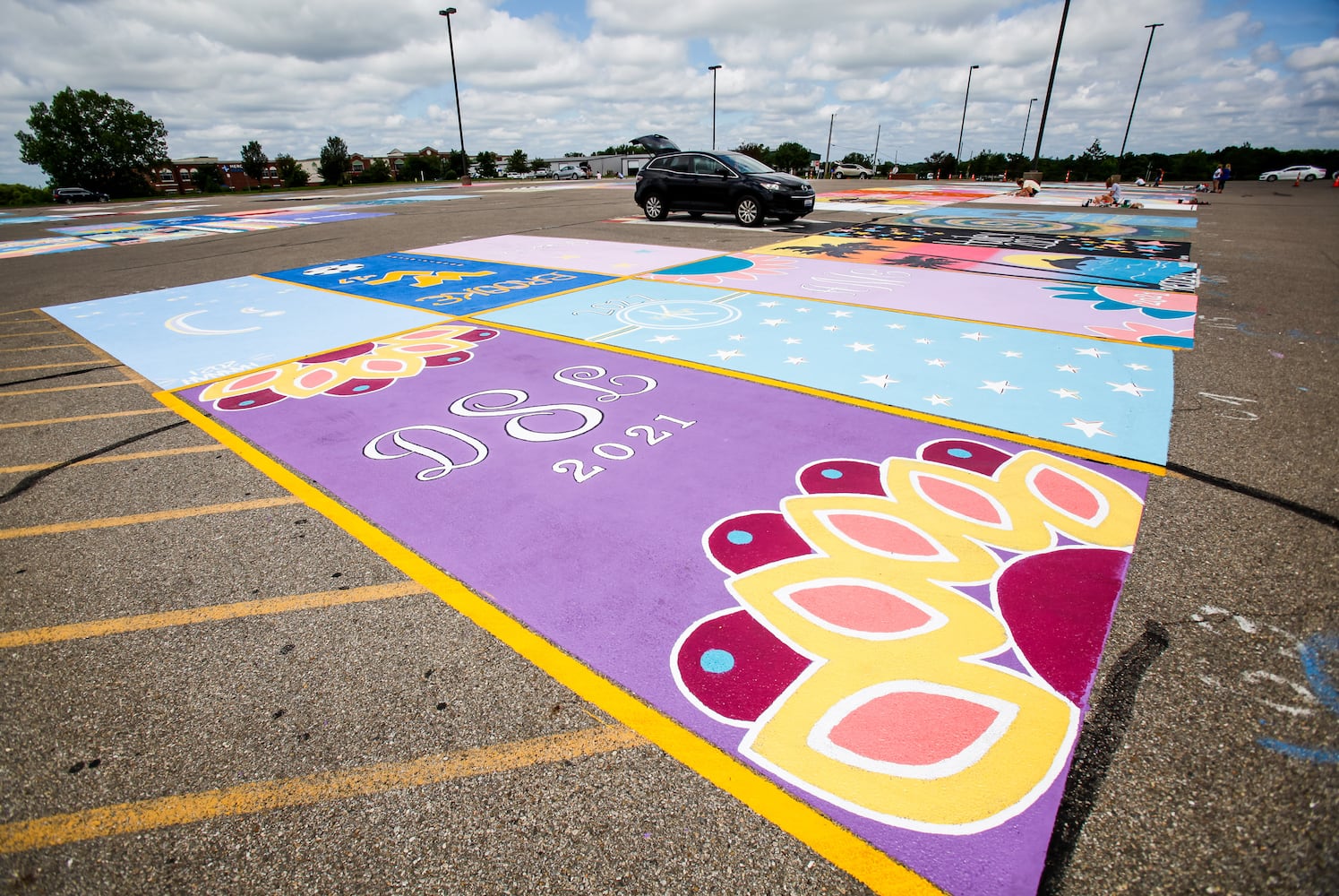 081220 Lakota East parking spot painting