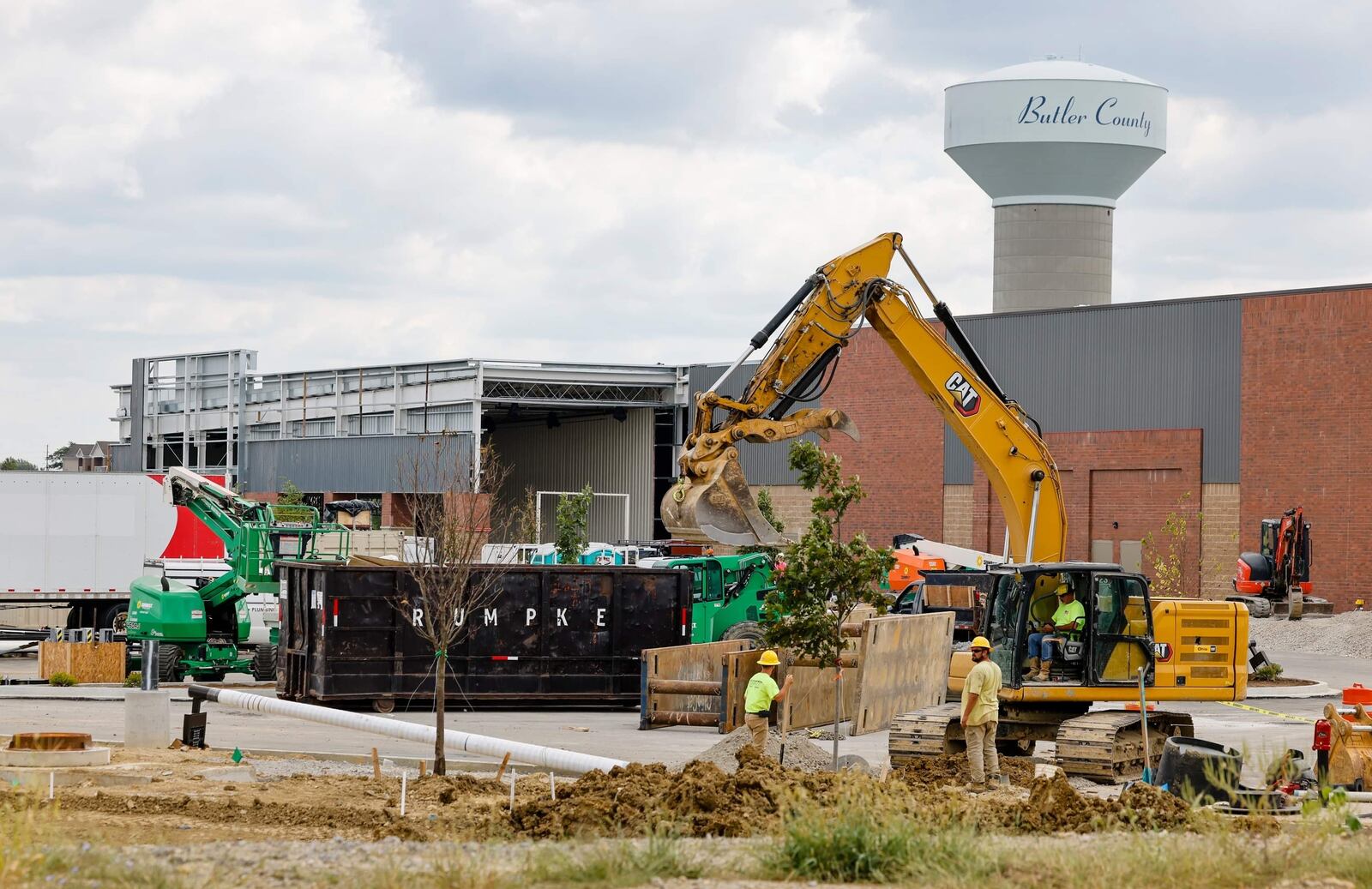 The new Costco now under construction is part of the $139 million, mixed-use Freedom Pointe project along Cox Road north of Liberty Way — near Christ Hospital Medical Center – in Liberty Twp. and near Interstate 75. Costco, which company officials have said will open in November, is the anchor retail tenant of the sprawling 88-acre development, which will also feature a wide-range of retail, restaurant and residential offerings all sharing green space grounds. (Photo By Nick Graham\Journal-News)