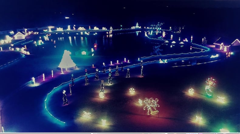 Land of Illusion’s Christmas Glow includes a mile-long trail with three million lights. CONTRIBUTED