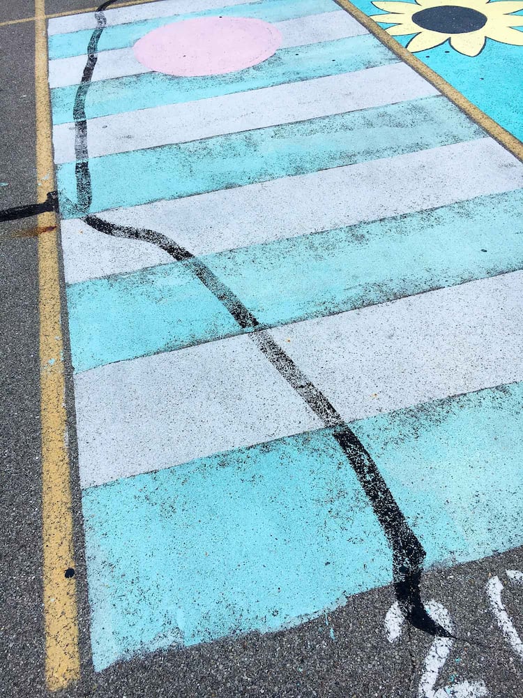 PHOTOS Lakota East seniors paint parking spots