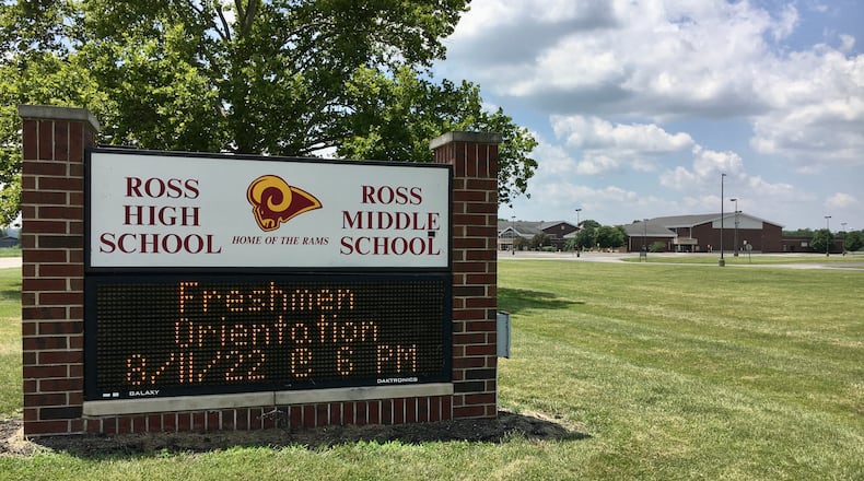 Higher sports fees and more program budget cuts are coming in the wake of Tuesday’s rejection by voters of a proposed Ross Schools tax hike, say district officials. And some school parents and residents Wednesday criticized the leadership of the 3,200-student district, contending the wide margin of defeat for the tax levy, which was voted down 64% to 36% according to the unofficial vote tally from the Butler County Board of Elections, was also a “message” to officials. (Photo By Michael D. Clark\Journal-News)