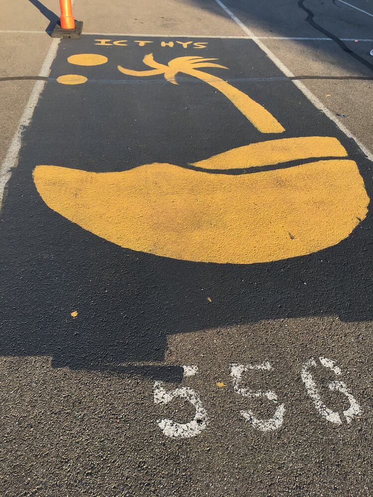 Lakota West senior parking spaces