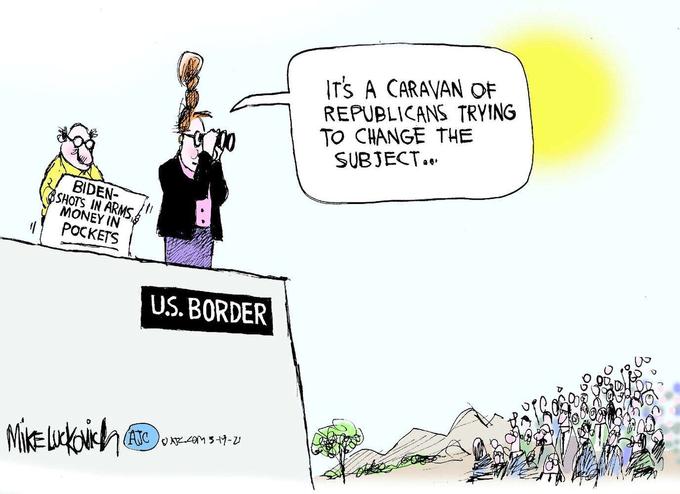 Week in cartoons: Biden press conference, Georgia voting rules and more