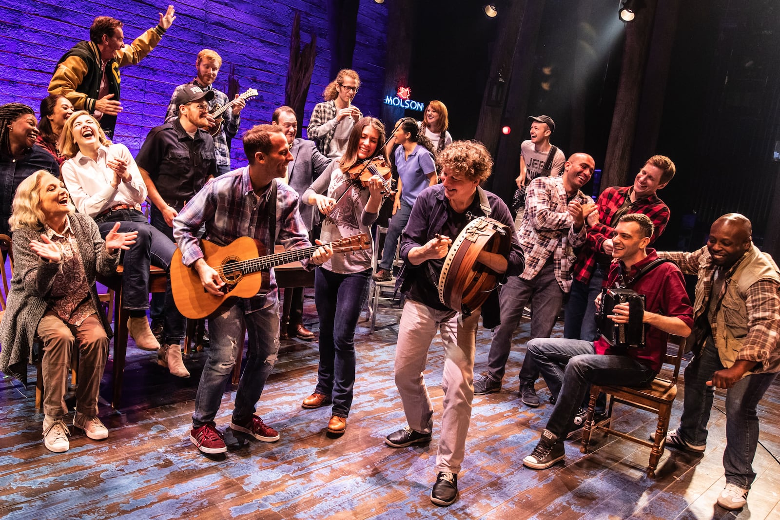 The cast of "Come From Away."