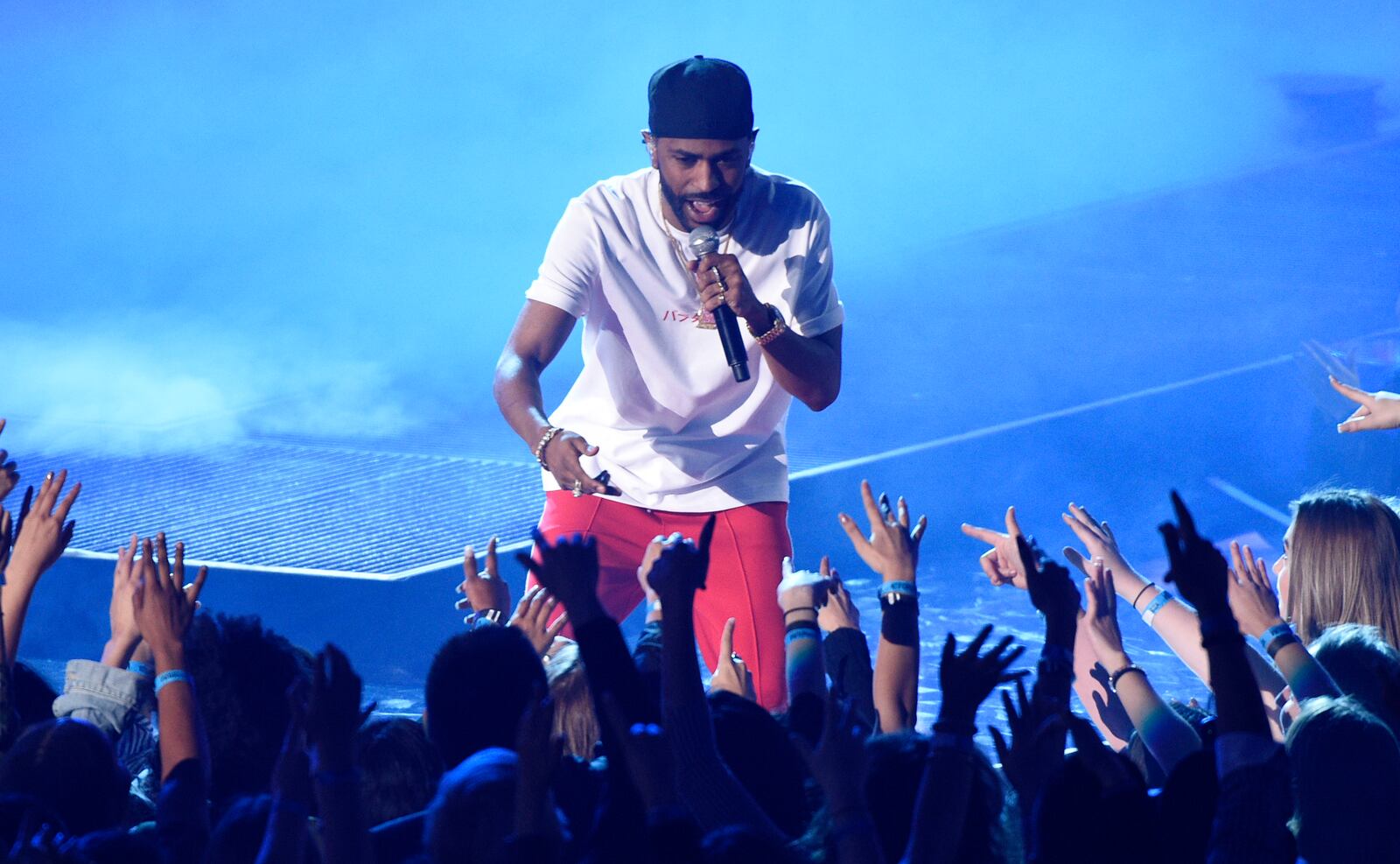 Big Sean performs at the iHeartRadio Music Awards at the Forum on Sunday, March 5, 2017, in Inglewood, Calif. (Photo by Chris Pizzello/Invision/AP)