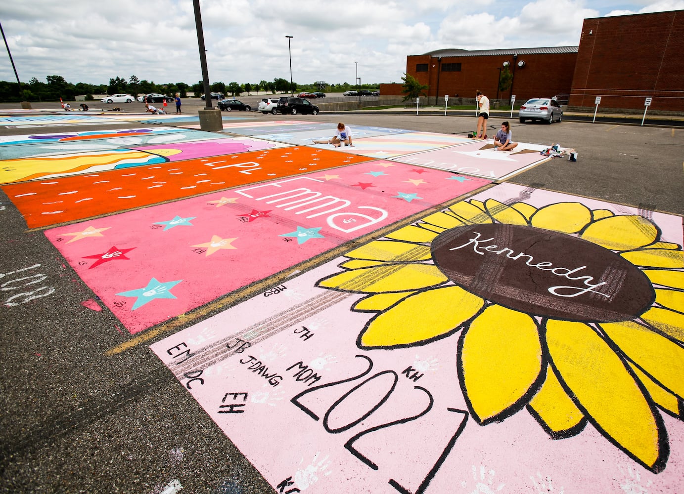 081220 Lakota East parking spot painting