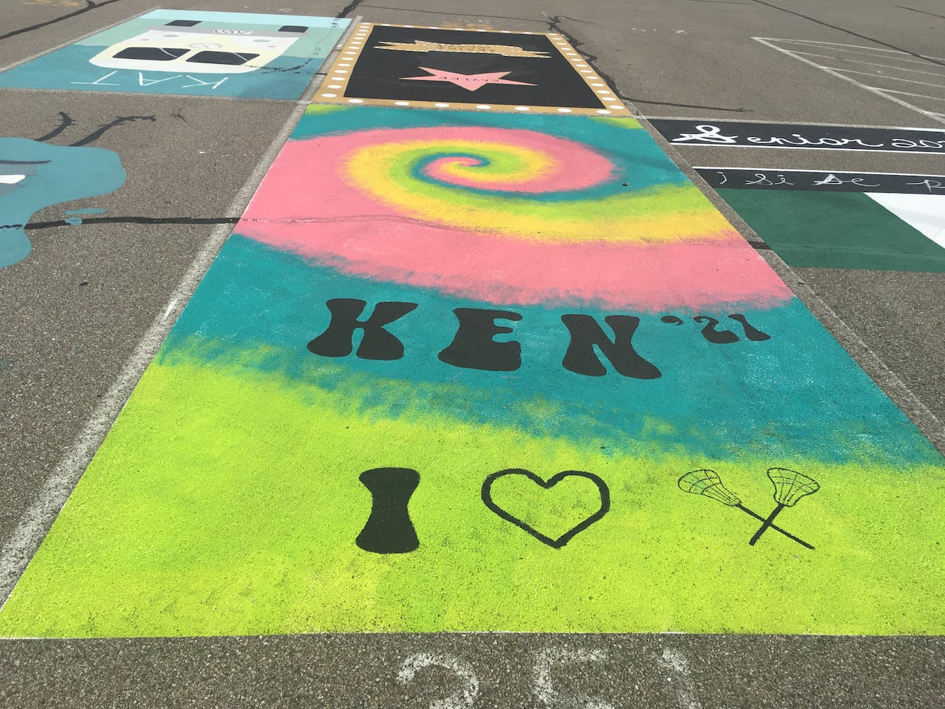 Lakota West High School parking lot spaces