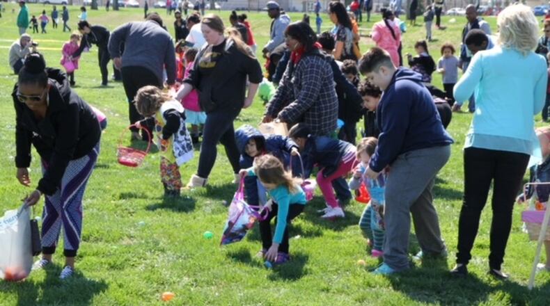 The Derrico family Easter egg hunt is set for 11 a.m. to 2 p.m. Saturday at Douglass Park. More than 22,000 Easter eggs will be spread throughout the park. CONTRIBUTED