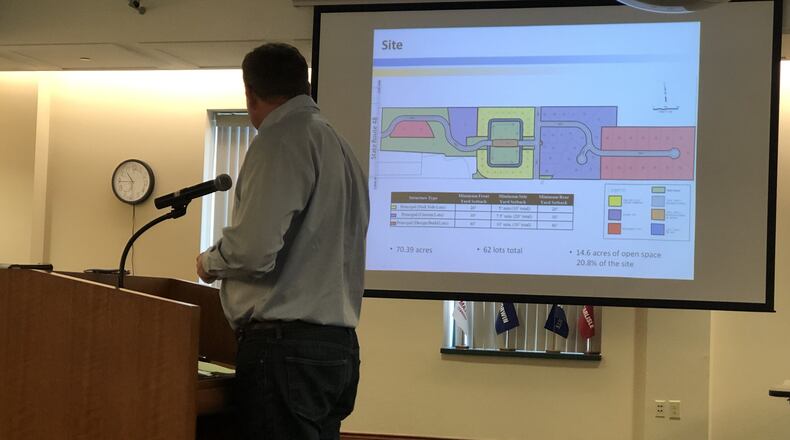 Developer Mike Williams in 2019 as his plan for the CreekSong subdivision on 70 acres just north of Lebanon was approved by the Warren County commissioners. On Tuesday, after an appeals court ruling, the county commissioners said Williams couldn't move forward. STAFF/LAWRENCE BUDD