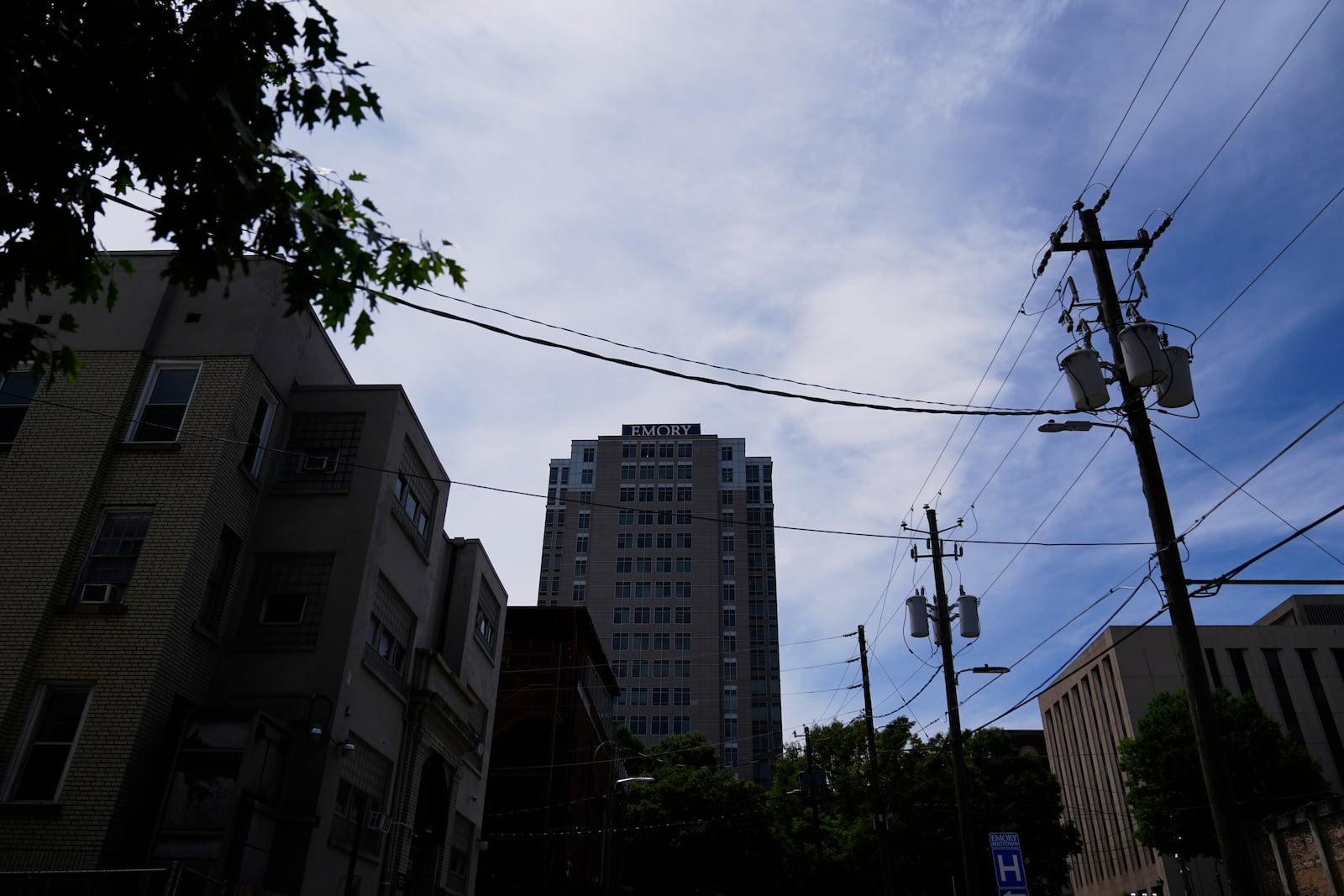 Emory University Hospital Midtown is seen on Thursday, May 15, 2025, in Atlanta. (AP Photo/Brynn Anderson)