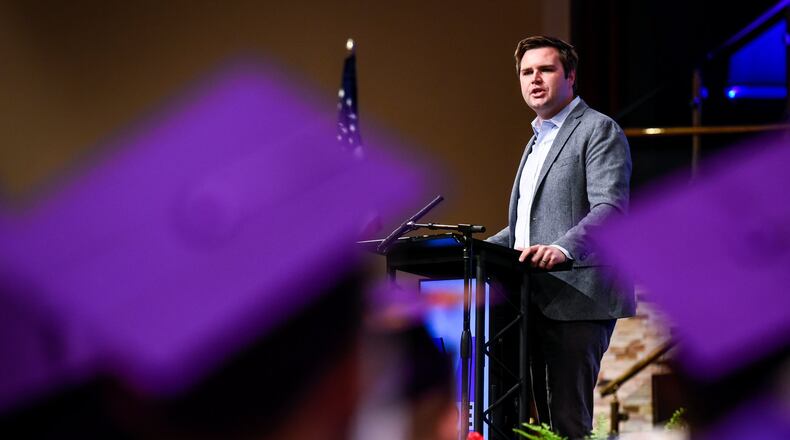 Middletown native and “Hillbilly Elegy” author J.D. Vance is being courted by Senate Majority Leader Mitch McConnell, R-Kentucky, to run for U.S. Senate after Ohio Treasurer Josh Mandel dropped out of the race last week. NICK GRAHAM/FILE