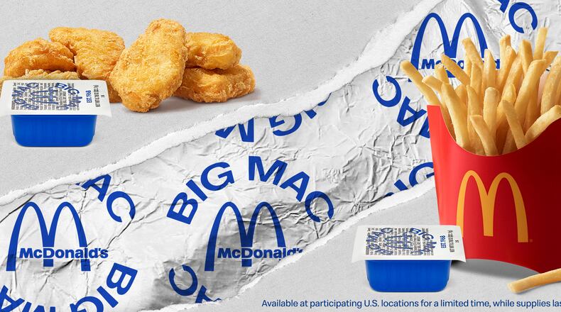 Starting Thursday, April 27 for a limited time at participating restaurants, guests will be able to order a Big Mac sauce dip cup via the McDonald’s app. CONTRIBUTED PHOTO