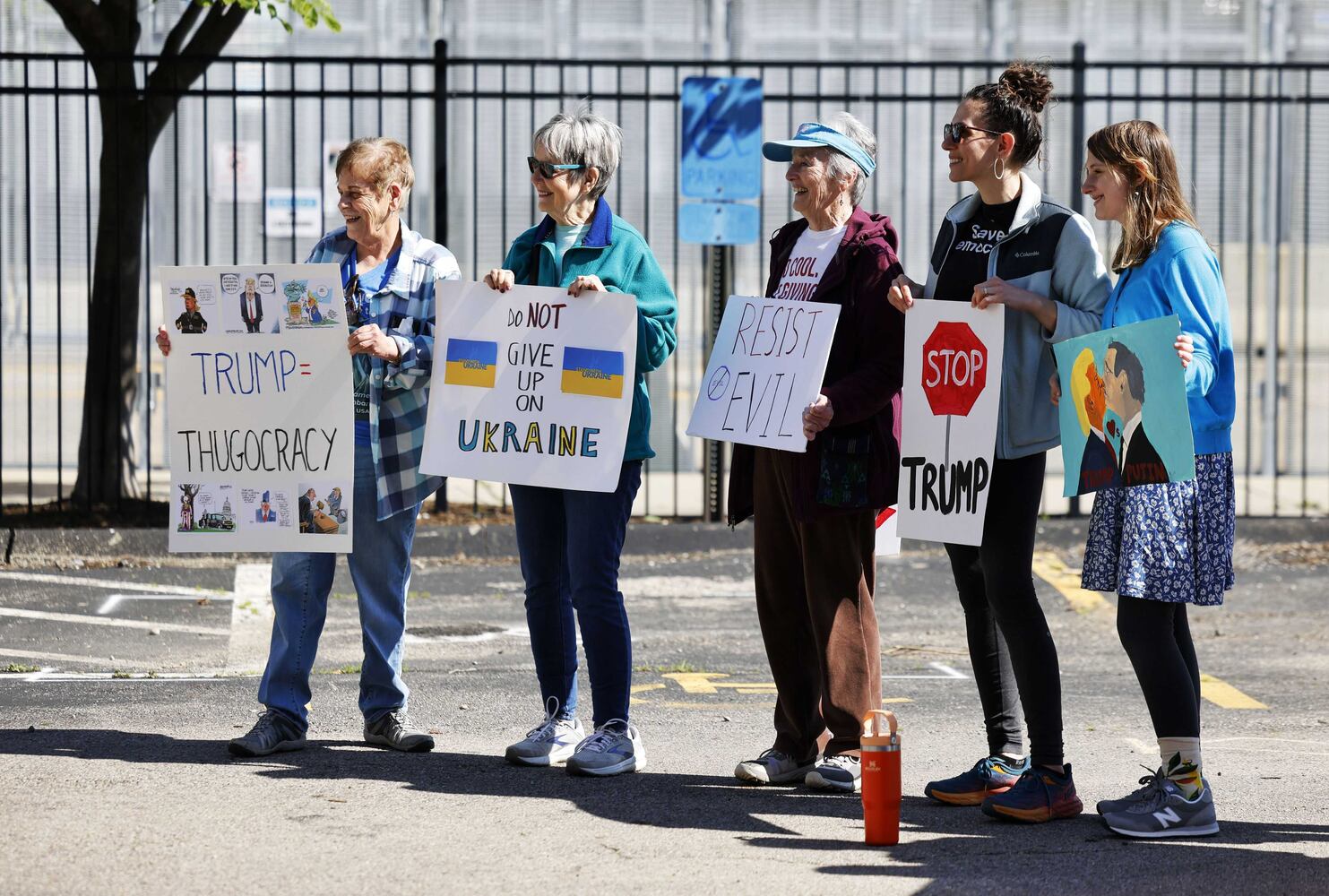 NATO protesters First Amendment zone