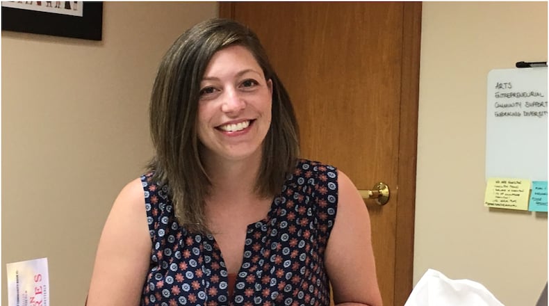 The Hamilton Vision Commission has hired Liesl Bauer to tell positive stories about Hamilton, its schools, businesses, organizations and other interesting things about the city. Her salary is financed by the city of Hamilton and three other organizations. MIKE RUTLEDGE/STAFF