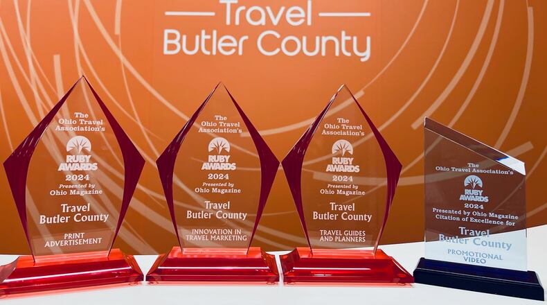 Travel Butler County was honored with four RUBY Awards last week at the Ohio Conference on Travel including a big win in the “Innovation in Travel Marketing” category.