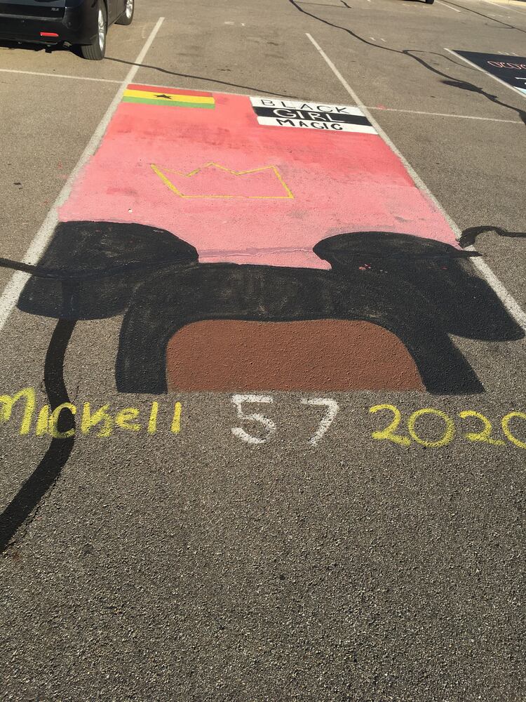 Lakota West senior parking spaces