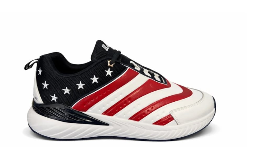 The Folds of Honor Glory Shoe pair is $130 in the official America250 store that's online throughout 2026 as the nation recognizes its 250th anniversary. CONTRIBUTED