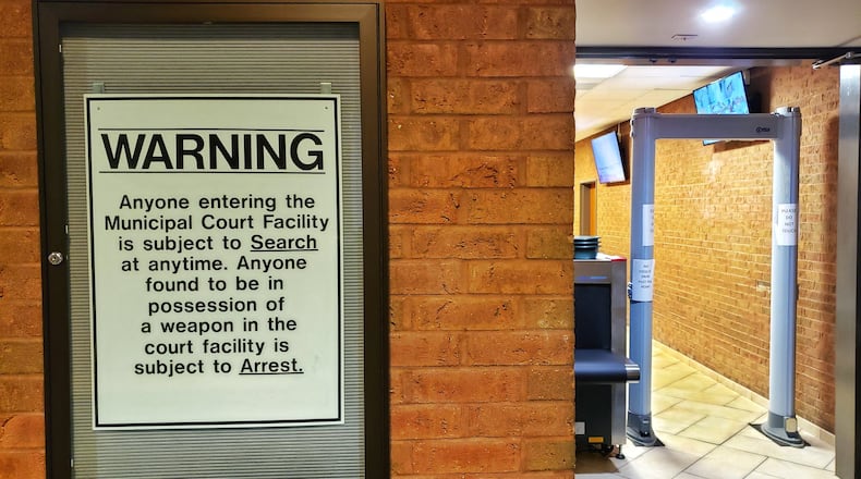 Middletown Municipal Court has upgraded their security by adding a new x-ray security machine obtained with a grant along with metal detector for those coming into the courtroom. NICK GRAHAM/STAFF