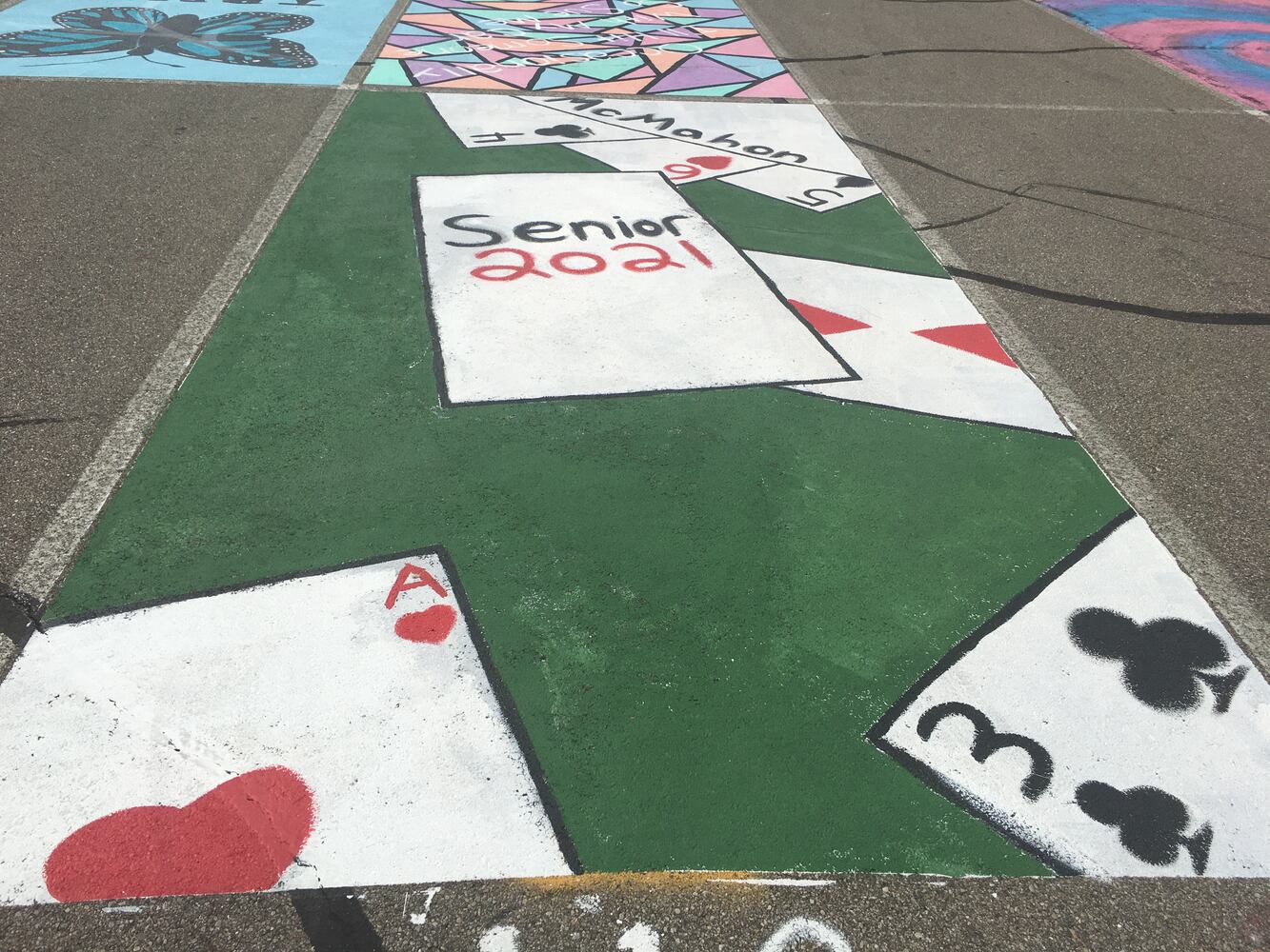 Lakota West High School parking lot spaces