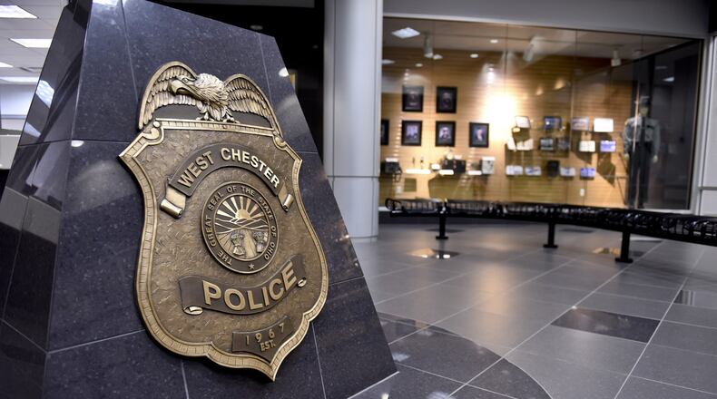 West Chester Township Police Department lobby. NICK GRAHAM/STAFF