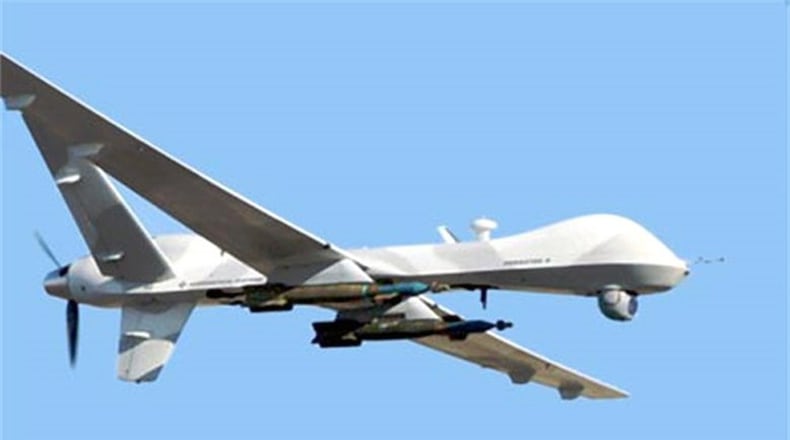 The MQ-9 Reaper drone will be the “official” aircraft of the 2018 Air Force Marathon. CONTRIBUTED