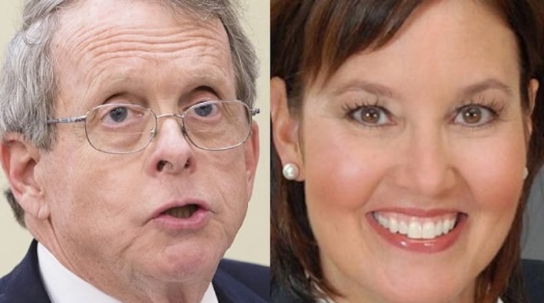 Mike DeWine and Mary Taylor