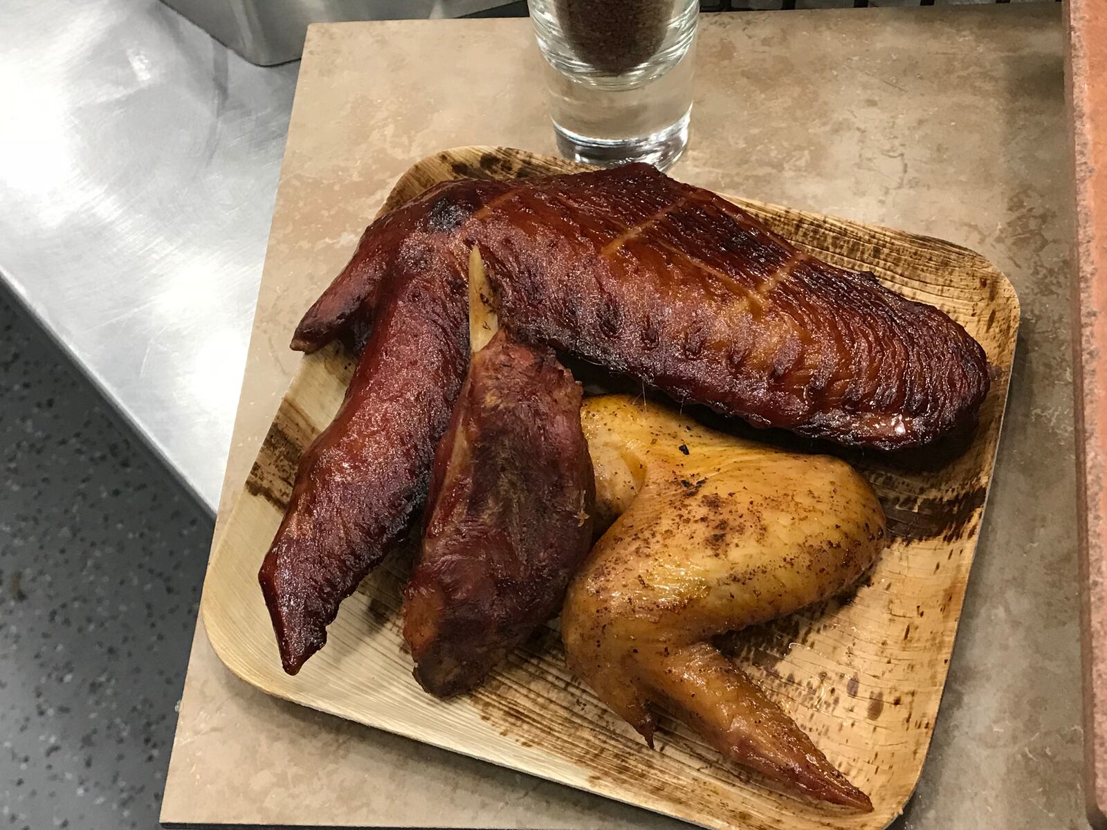 The Triple Play at Great American Ball Park: The trio in this baseball-themed dish is a smoked turkey wing, a pork wing, and a whole chicken wing. CONTRIBUTED