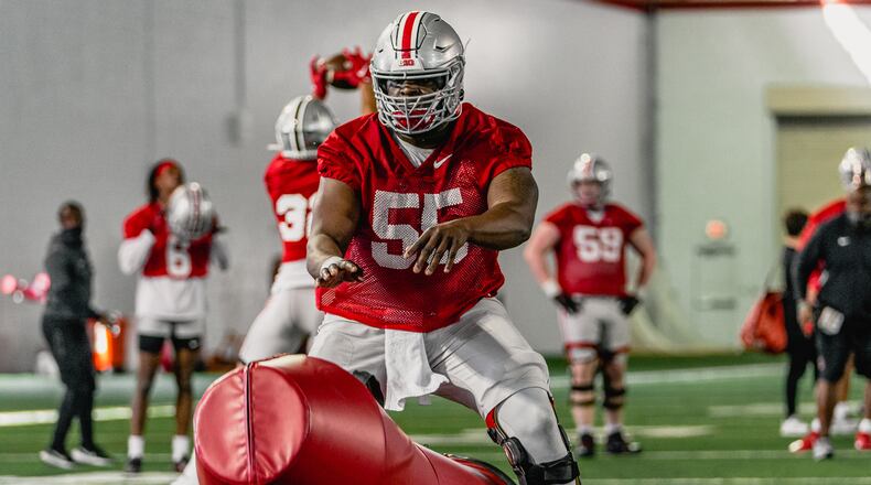 Matthew Jones has been a breakout performer for Ohio State on the offensive line over the past year.