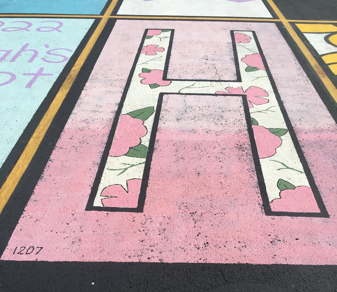 Badin senior parking lot spaces