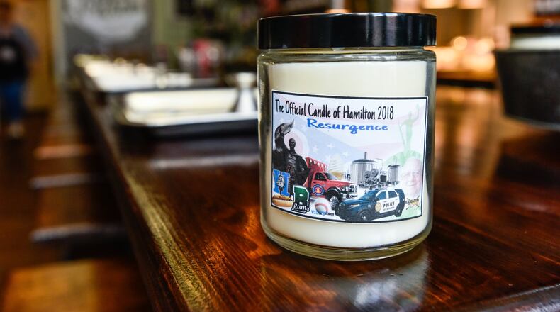 Petals & Wicks, formerly Sherry’s Petals, now offers a variety of premade scented candles and options to create your own custom scented candles, tarts and sprays. A Scent of Hamilton contest produced the candle called Resurgence with a mix of bordeaux, lavender and lilac aromas. NICK GRAHAM/STAFF