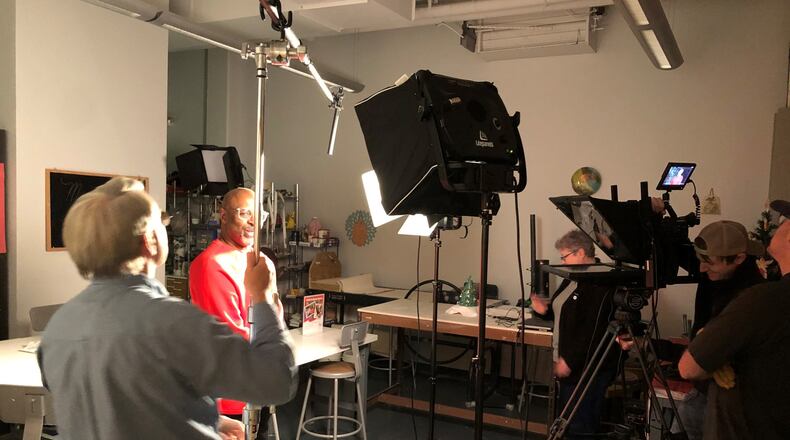 PBS/CET program The Art Show returned to the Fitton Center for the Arts in Hamilton this month to use the center as bookends and segment introductions during the program. Its the second time the show has come to Hamilton to film. CONTRIBUTED