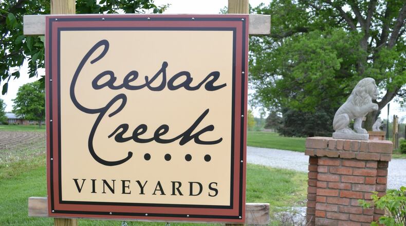 The entrance to Caesar Creek Vineyards. Staff photo by Mark Fisher