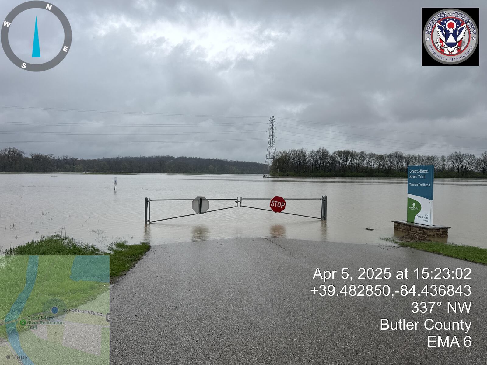 The Trenton Trailhead of the Great Miami River Trail is closed as of Monday, April 7.